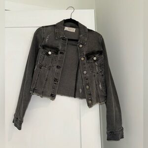 Black denim jacket